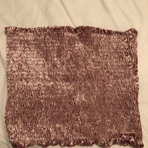 Velvet tube top